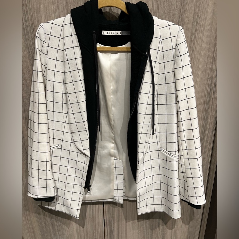 Alice and Olivia blazer with hood